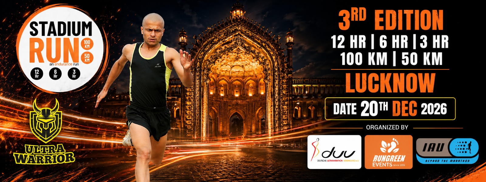 STADIUM RUN LUCKNOW banner